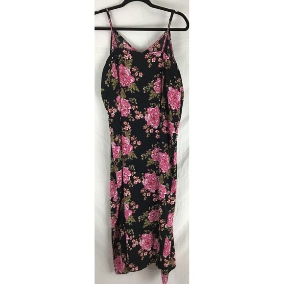BP Dress Plus 2X Black Floral Slip Dress Women - Picture 5 of 9